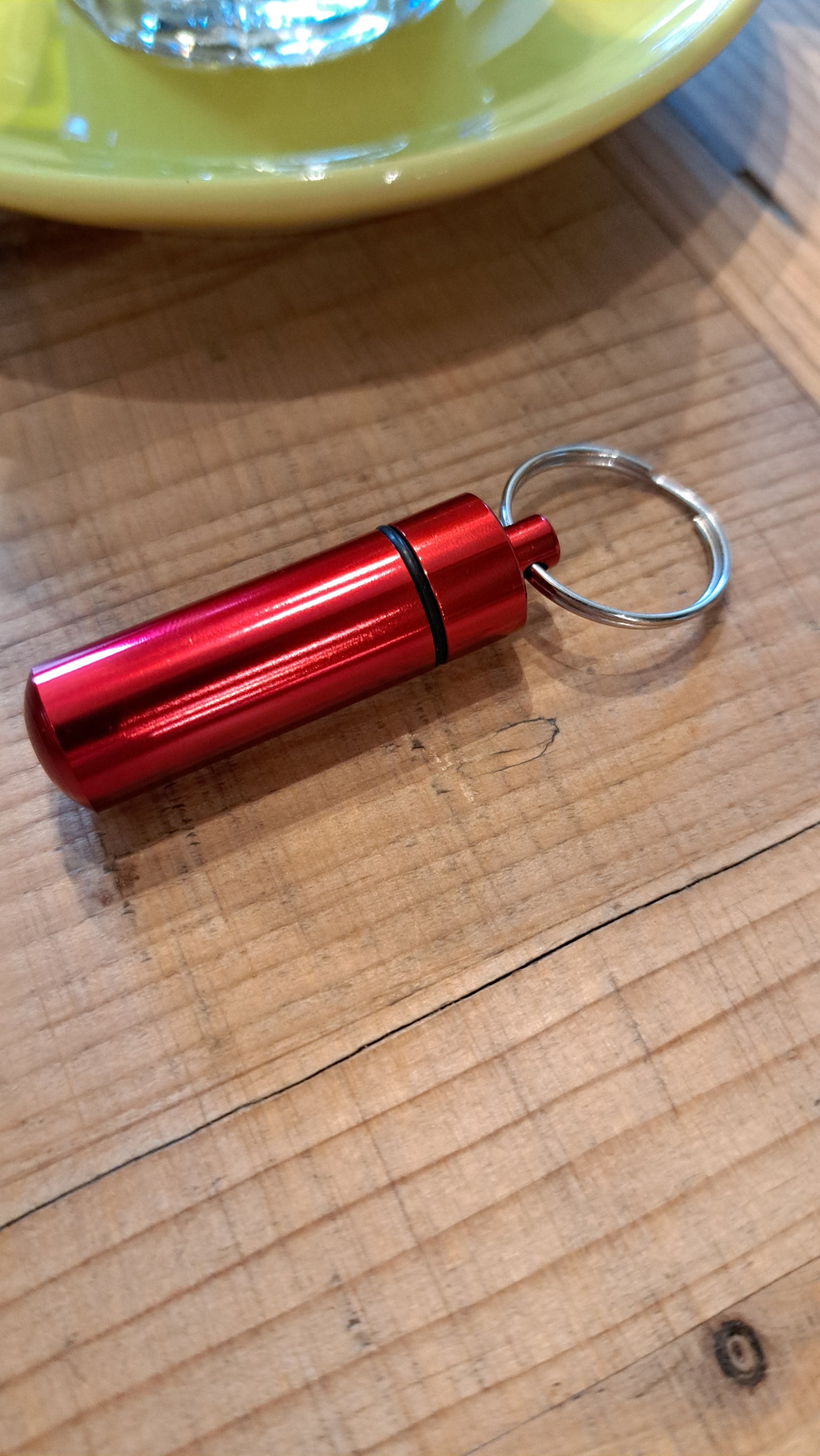 A red bee rescue keyring by Penshurst Bees 