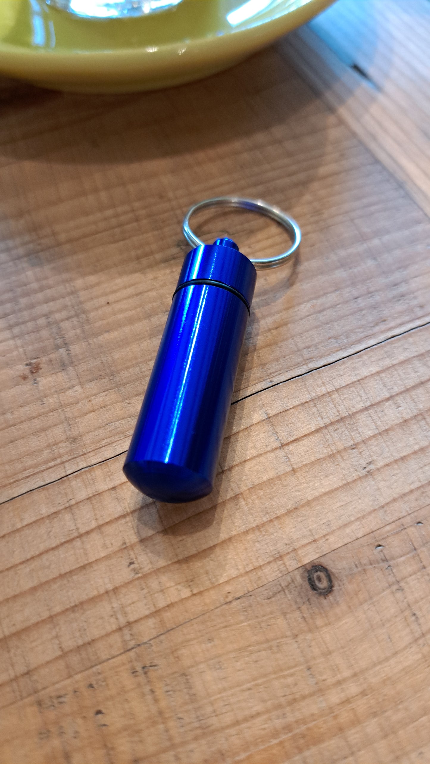 A blue bee rescue keyring by Penshurst Bees 